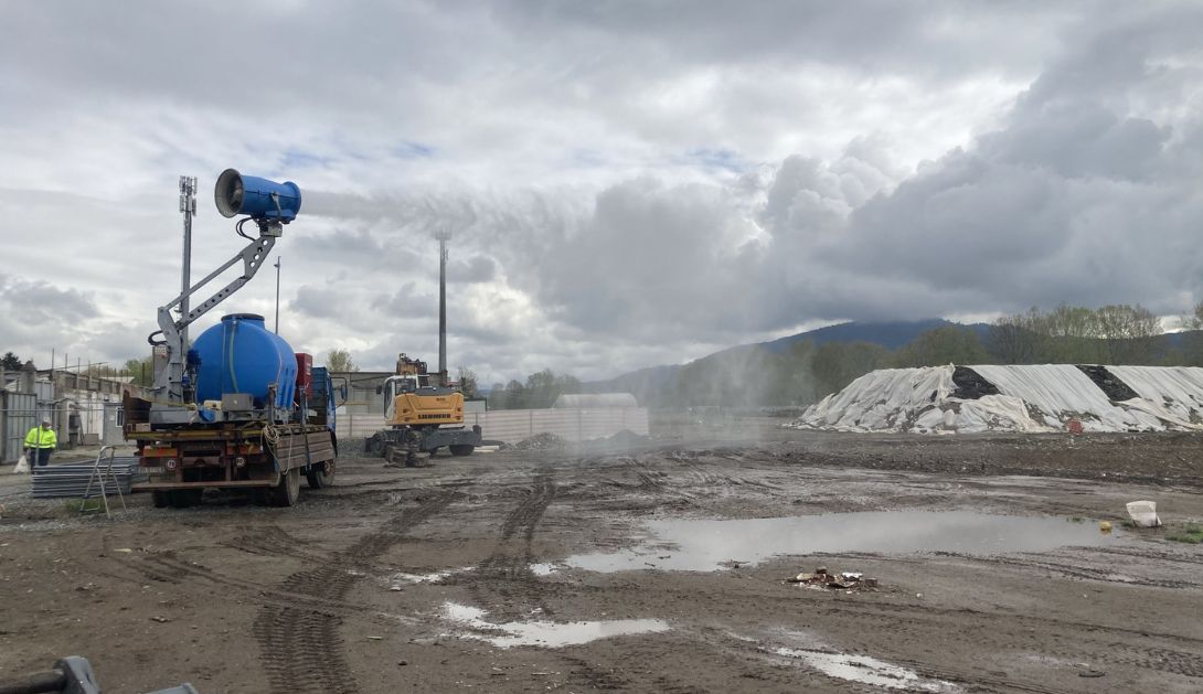 abbattimento polveri discariche
